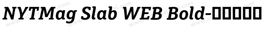 NYTMag Slab WEB Bold字体转换